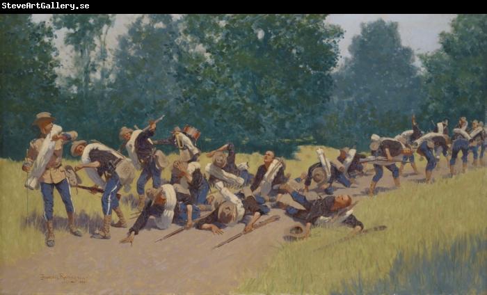 Frederic Remington The Scream of Shrapnel at San Juan Hill